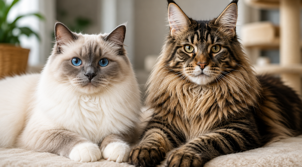 Ragdoll und Maine Coon im direkten Vergleich